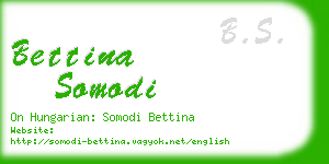 bettina somodi business card